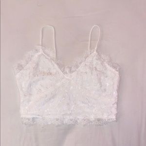 White Lace Tank Top